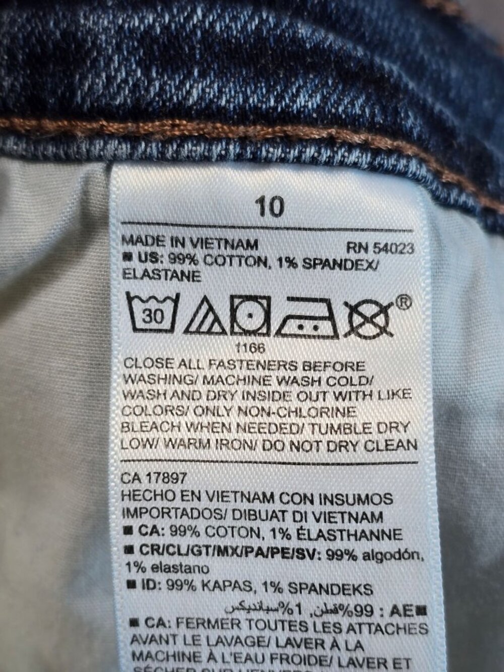 Old Navy Size 10 Mid-Rise Boyfriend Jeans Blue Denim Raw Hem TWO PAIRS - Picture 4 of 10